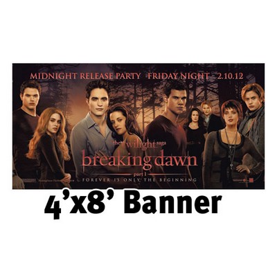 Custom Full Color Banner 4'x8'- 13 oz. Vinyl with grommets